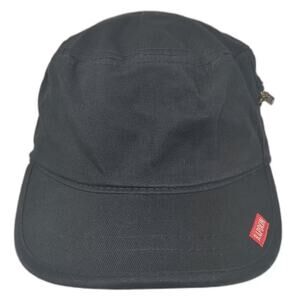 Rapid Dominance Army Cap Hat Black Red Side Zipper Pocket Cotton Fitted Size M
